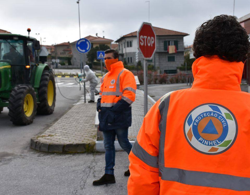 Desinfeção das ruas na cidade e no concelho